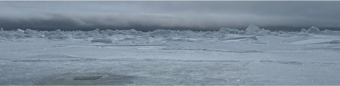 Weather and sea-ice conditions in Diomede. Photo courtesy of Odge Ahkinga.
